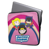 Chibi Justice League Rainbow Laptopschutzhülle (Vorderseite Links)