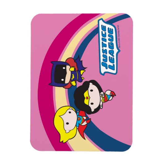 Chibi Justice League Rainbow Magnet (Vertikal)