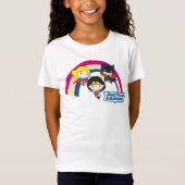Chibi Justice League Rainbow T-Shirt (Vorderseite)