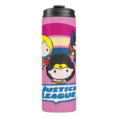 Chibi Justice League Rainbow Thermosbecher (Vorderseite)