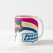 Chibi Justice League Rainbow Zweifarbige Tasse (VorderseiteRechts)