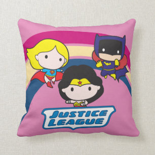 Chibi Justice League Regenbogen Kissen