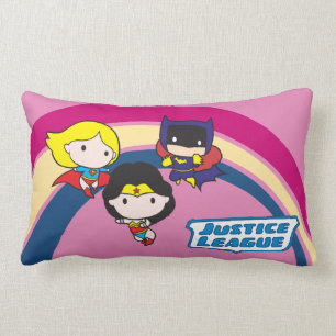 Chibi Justice League Regenbogen Lendenkissen