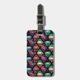 Chibi Justice League Villain Pattern Gepäckanhänger
