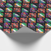 Chibi Justice League Villain Pattern Geschenkpapier (Ecke)