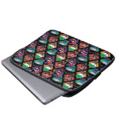 Chibi Justice League Villain Pattern Laptopschutzhülle (Vorne Knopf)