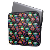 Chibi Justice League Villain Pattern Laptopschutzhülle (Vorderseite Links)
