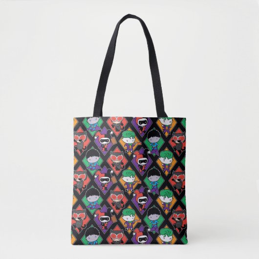 Chibi Justice League Villain Pattern Tasche (Vorderseite)