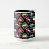 Chibi Justice League Villain Pattern Tasse (Zentrum)