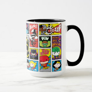 Chibi Justice League Zusammenstellungsmuster Tasse