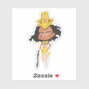 Chibi Kandaka Warrior Aufkleber