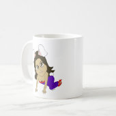 Chibi-Kaninchenmädchen Kaffeetasse (Vorderseite Links)