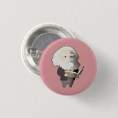 Chibi Karl Marx Button (Vorne & Hinten)