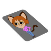 Chibi-KatGirl-Magnet Magnet (Rechte Seite)