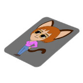 Chibi-KatGirl-Magnet Magnet (Linke Seite)