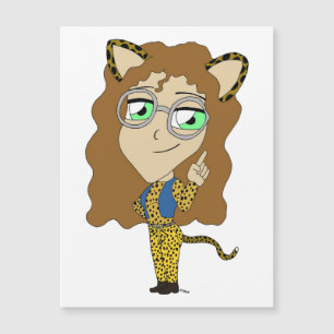 Chibi-KatGirl-Magnet Magnetkarte