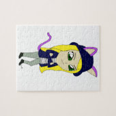 Chibi-Katze-Mädchen Puzzle (Horizontal)