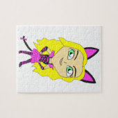 Chibi-Katze-Mädchen Puzzle (Horizontal)