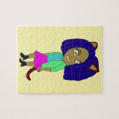 Chibi-Katze-Mädchen Puzzle (Horizontal)
