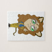 Chibi-Katze Mädchen Puzzle (Horizontal)