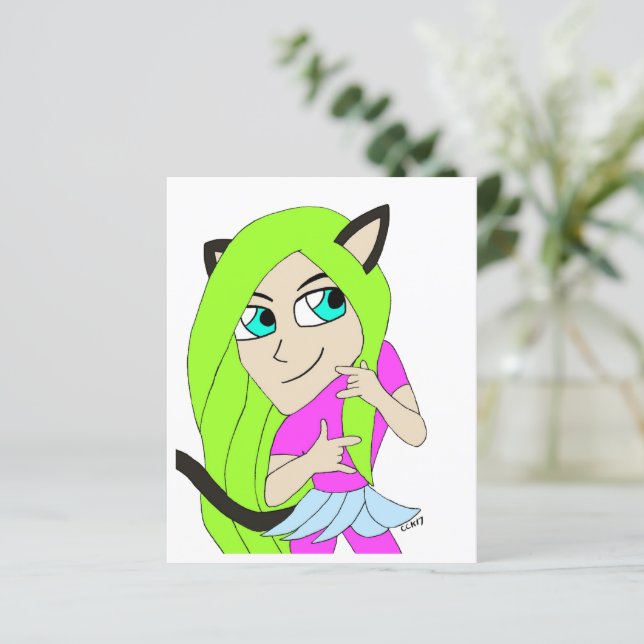 Chibi-Katzenmädchen (Stehend Vorderseite)
