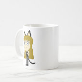 Chibi-Katzenmädchen Kaffeetasse (Vorderseite Links)