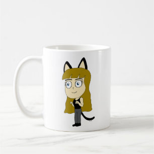 Chibi-Katzenmädchen Kaffeetasse