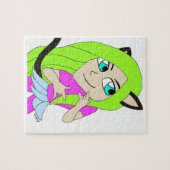 Chibi-Katzenmädchen Puzzle (Horizontal)