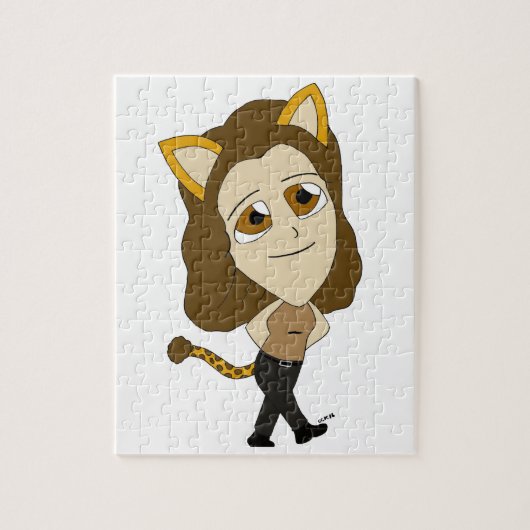 Chibi-Katzenmädchen Puzzle (Vertikal)