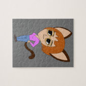 Chibi-Katzenmädchen Puzzle (Horizontal)