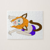 Chibi-Katzenmädchen Puzzle (Horizontal)