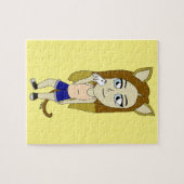 Chibi Katzenmädchen Puzzle (Horizontal)