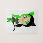 Chibi-Katzenmädchen Puzzle (Horizontal)