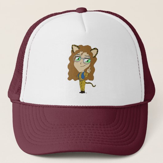 Chibi-Katzenmädchen  Truckerkappe (Vorderseite)