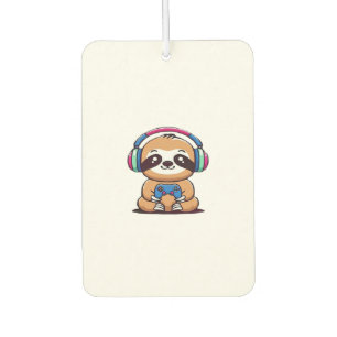 Chibi Kawaii Faultier Gamer � Süßes Lustiges Tier Autolufterfrischer