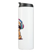 Chibi Kawaii Sloth Gamer - Niedliches Sonnentier m Thermosbecher (Nach rechts gedreht)