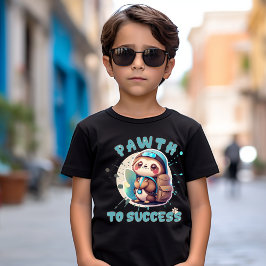 Chibi Kawaii Sloth Name School Jahr auf dem Rücken T-Shirt