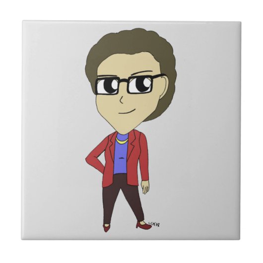 Chibi-Keramik Fliese (Vorderseite)