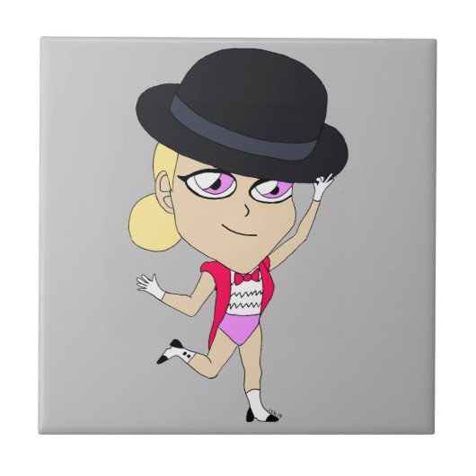 Chibi-Keramik Fliese (Vorderseite)