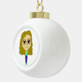 Chibi Keramik Kugel-Ornament (Rechts)