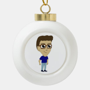 Chibi Keramik Kugel-Ornament