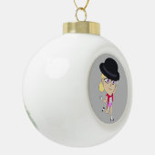 Chibi Keramik Kugel-Ornament (Links)