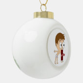 Chibi Keramik Kugel-Ornament (Links)