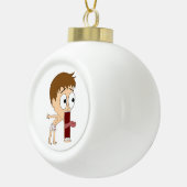 Chibi Keramik Kugel-Ornament (Rechts)