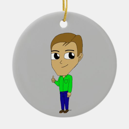 Chibi Keramik Ornament (Vorne)