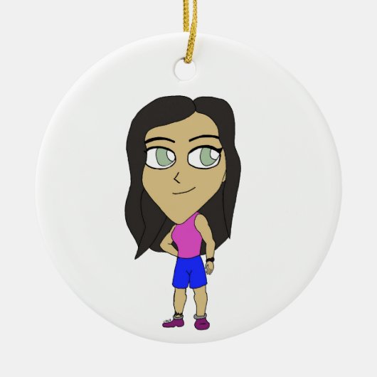 Chibi Keramik Ornament (Vorne)