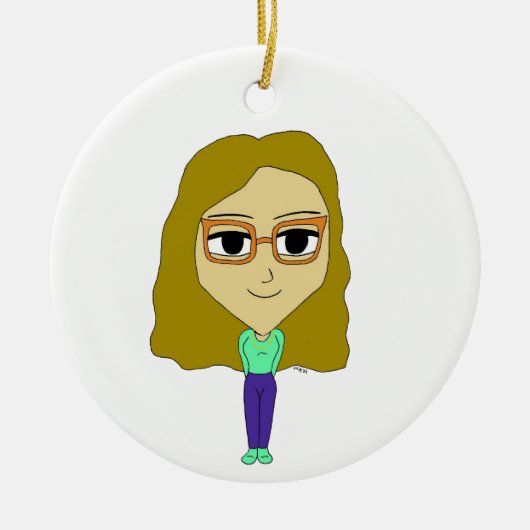 Chibi Keramik Ornament (Vorne)