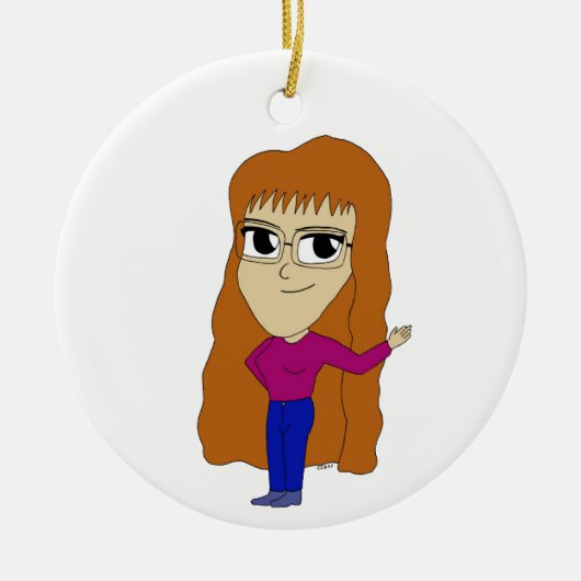 Chibi Keramik Ornament (Vorne)
