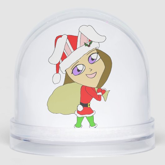 Chibi-Keramik Schneekugeln (Vorderseite)