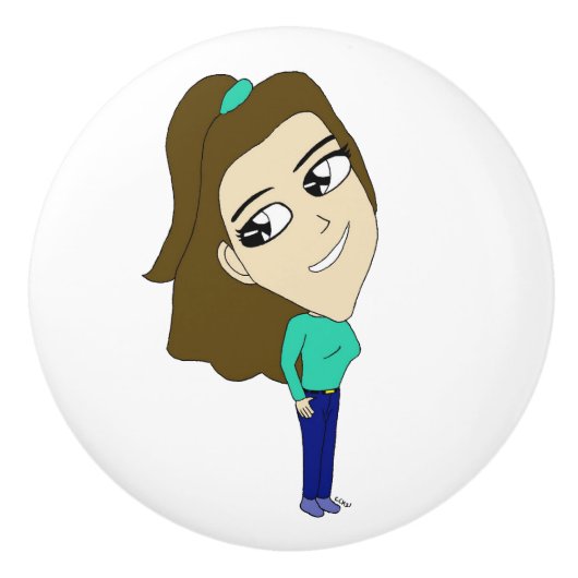 Chibi Keramikknauf (Vorderseite)